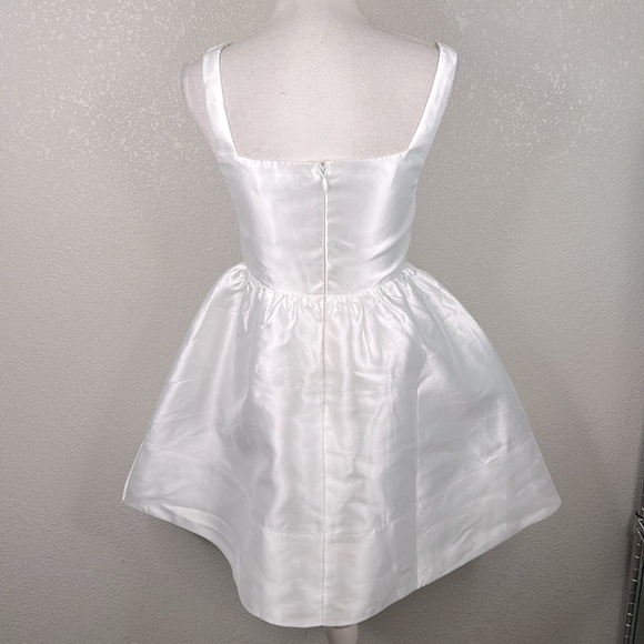 Lulus Bubbly Love White Taffeta Corset Mini Dress Size Small New with tags! - Picture 9 of 11